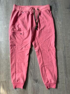 Figs Zamora Pink Jogger Scrubs